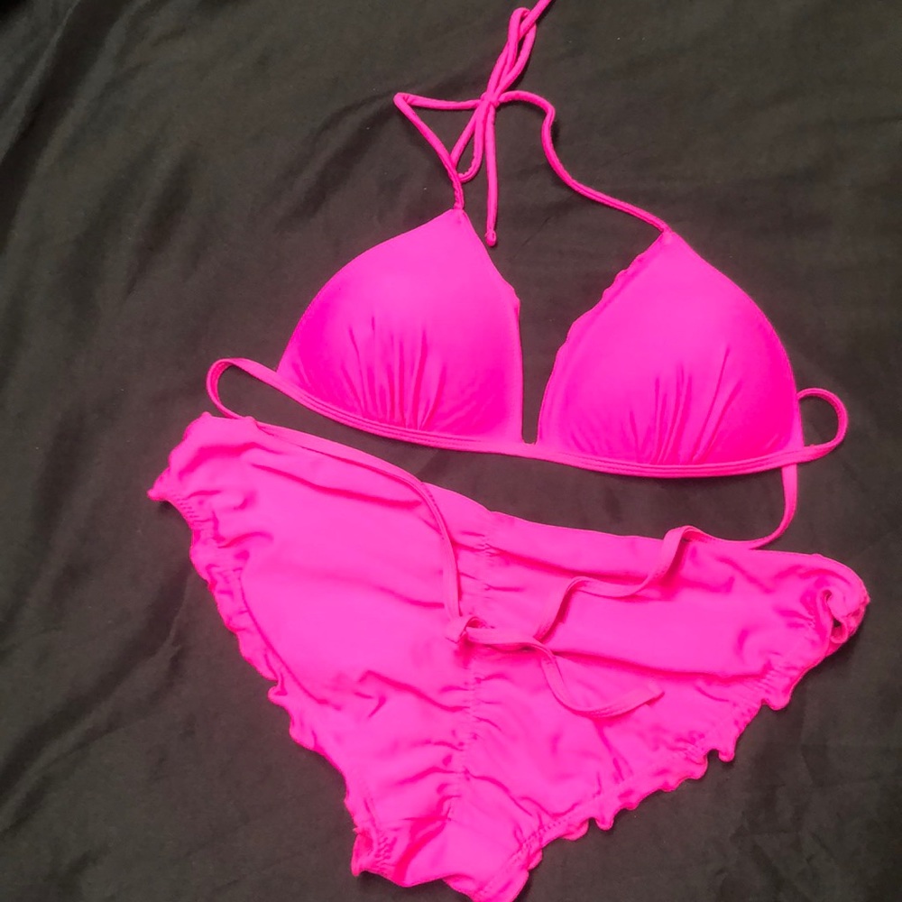 Pink Victoria secret bikini
